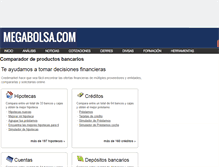 Tablet Screenshot of finanzas-personales.megabolsa.com